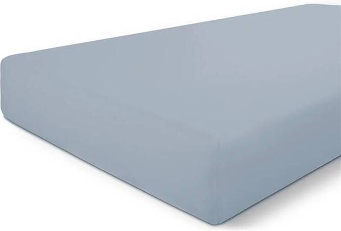 Byrklund Hoeslaken 100% katoen 90x220 Blauw