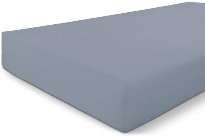Byrklund Hoeslaken Jersey 180x200 Blauw