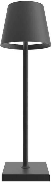 Calex Stelio Outdoor Tafellamp Op Batterijen Dimbaar Zwart