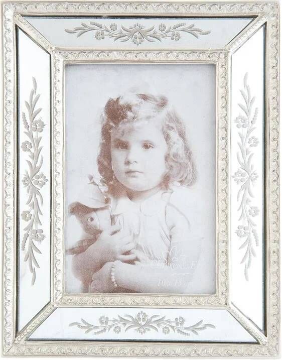 Clayre & Eef Fotolijst 10x15 cm Zilverkleurig Kunststof Rechthoek