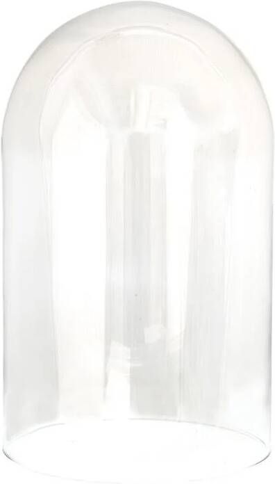 Clayre & Eef Stolp Ø 23*39 Cm Transparant Glas Glazen Stolp Transparant Glazen Stolp