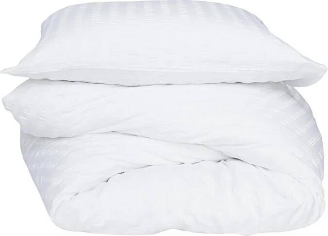 Crisp Sheets Smooth Waffle Dekbedovertrek 140 x 220 cm White