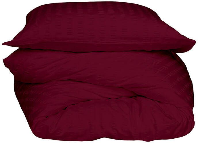 Crisp Sheets Smooth Waffle Dekbedovertrek 200 x 220 cm Pomme Granate