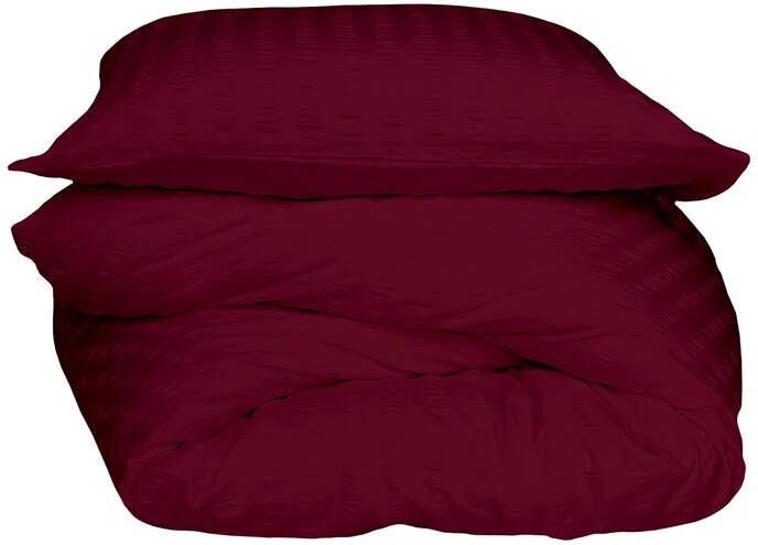 Crisp Sheets Smooth Waffle Dekbedovertrek 240 x 220 cm Pomme Granate