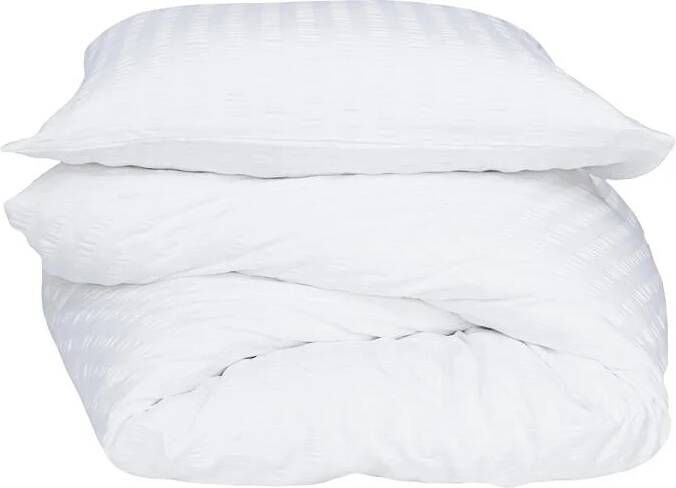 Crisp Sheets Smooth Waffle Dekbedovertrek 240 x 220 cm White