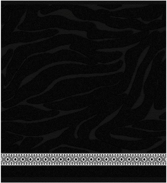 DDDDD keukendoek Africa 50x55cm Zwart 6 stuks