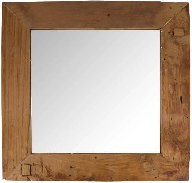 Dijk Natural Collections DKNC Spiegel Salvador Hout 58x58x4.5cm Natuurlijk
