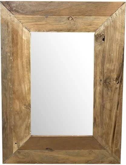 Dijk Natural Collections DKNC Spiegel Salvador Hout 58x78x2.5cm Natuurlijk