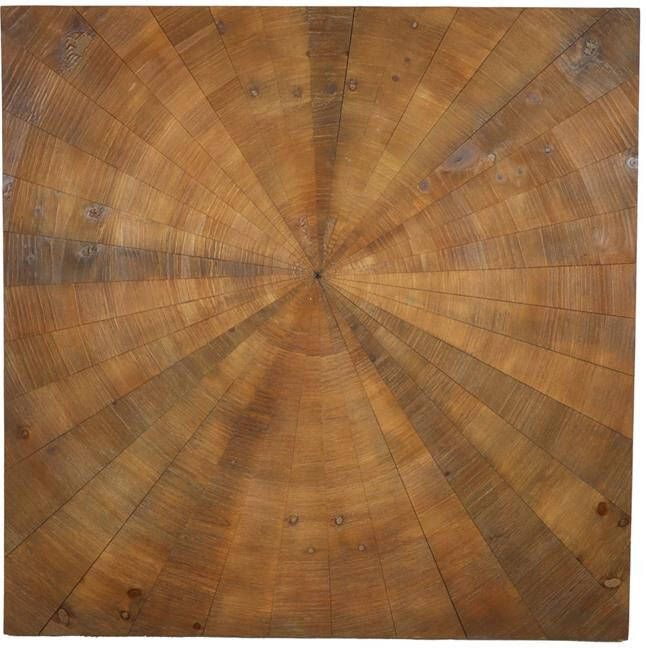 Dijk Natural Collections DKNC Wanddecoratie Rustenburg Drijf hout 78x78x3cm Bruin