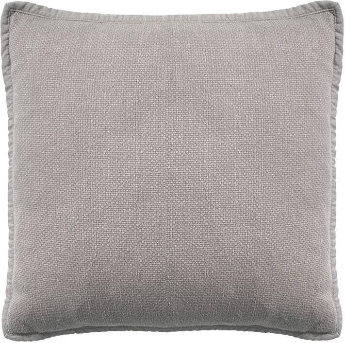 Dutch Decor BOWIE Sierkussen 45x45 cm van gewassen katoen Driftwood taupe - Foto 2