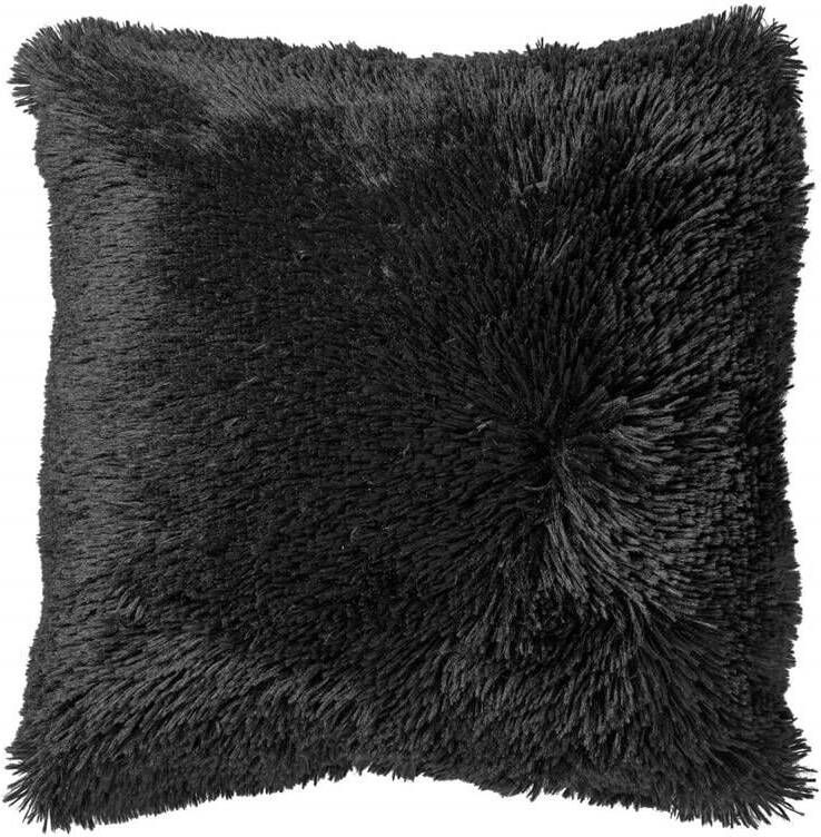 Dutch Decor kussenhoes FLUFFY 45x45 cm Raven