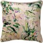 Dutch Decor MEX Kussenhoes 45x45 cm velvet botanisch pumice stone beige paars groen streepjes - Thumbnail 2