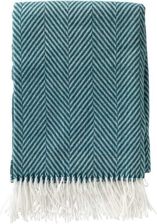 Dutch Decor Plaid 140x180 cm JOSEFIEN zigzag patroon blauw