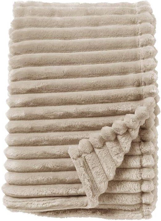 Dutch Decor RICKY Plaid 150x200 cm warm en donzig beige