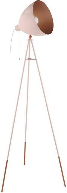 EGLO Chester-P Vloerlamp E27 149 5 cm Pastel Abrikoos Koper