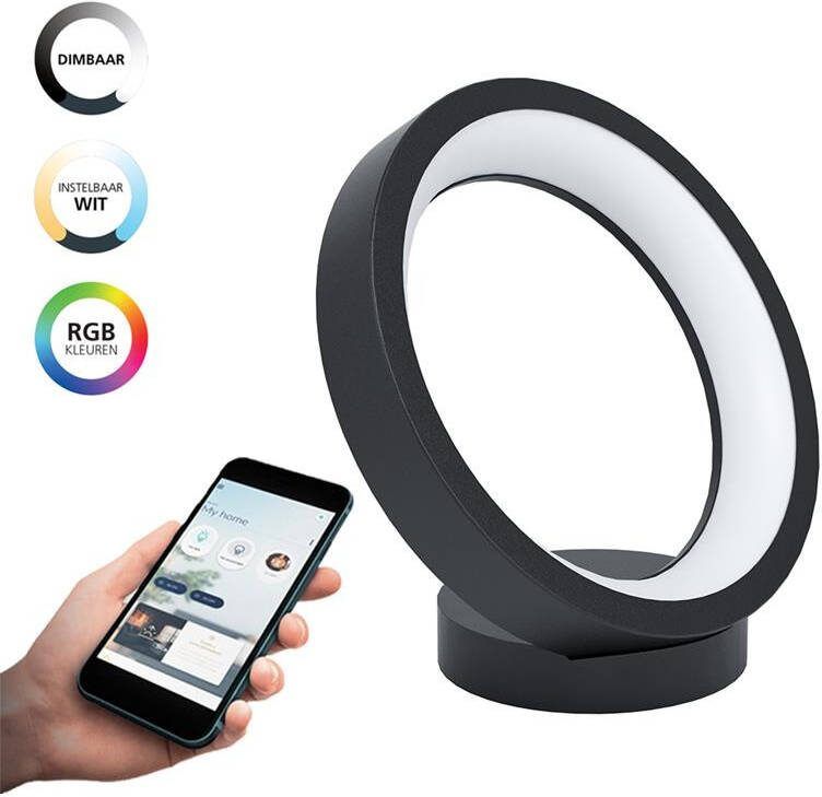 EGLO connect.z Marghera-Z Smart Tafellamp 26 5 cm Zwart|Wit