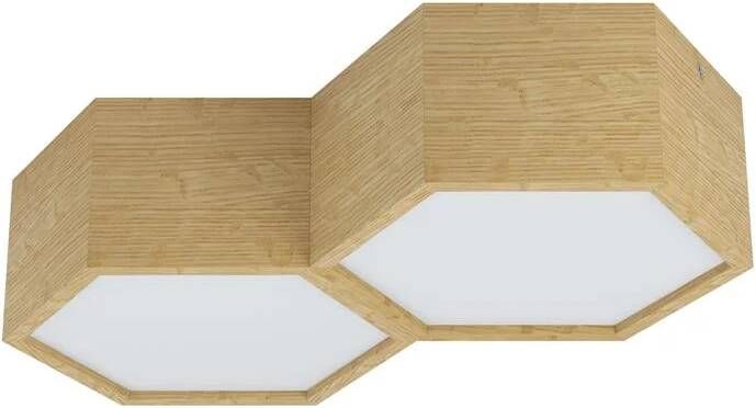 EGLO Mirlas Plafondlamp Bruin Wit