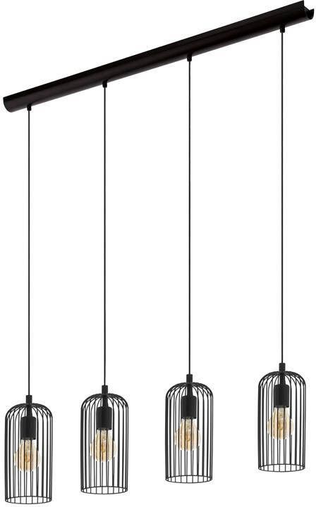 EGLO  Roccamena 1 Hanglamp - E27 - 97 5 cm - Zwart