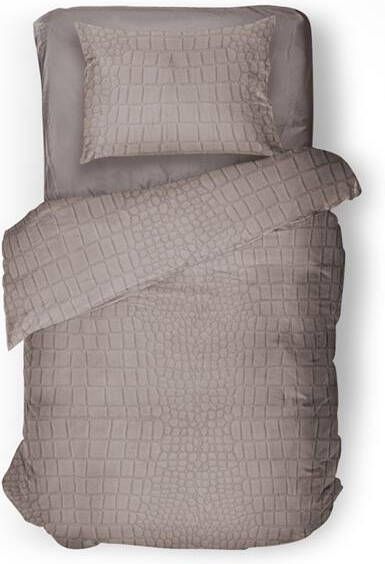 Elegance Eleganzzz Dekbedovertrek Micro Mink Crocodile sand