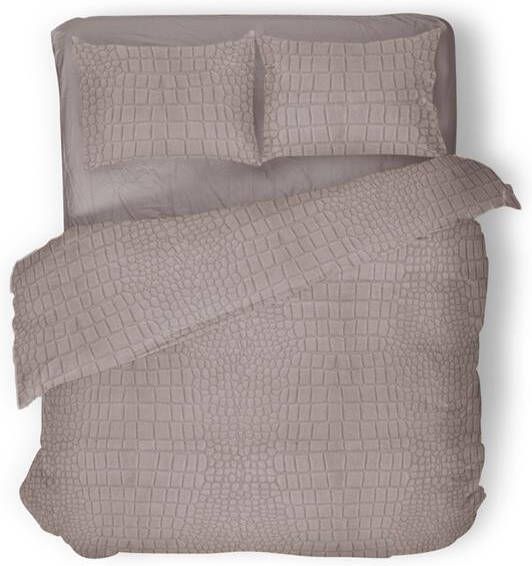 Elegance Eleganzzz Dekbedovertrek Micro Mink Crocodile sand