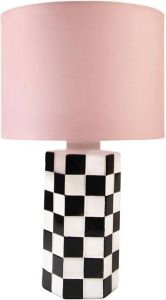 &k amsterdam Check Lamp Zwart wit