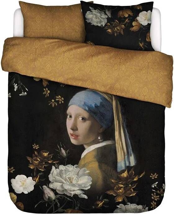 Essenza Floral Girl Dekbedovertrek 200 x 220 cm Zwart