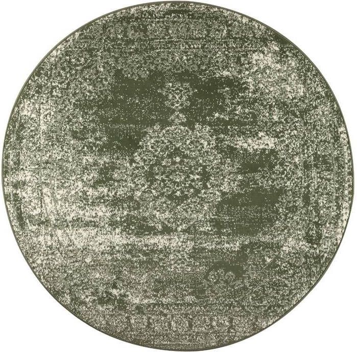 Eva Interior Vintage Vloerkleed Groen Rond 160cm (M) Bloom