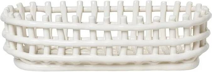 Ferm living Ceramic Mand Oval Off-White