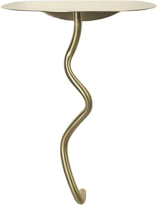 Ferm living Curvature Wandplank Brass