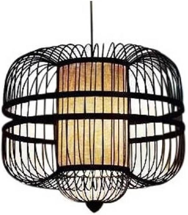Fine Asianliving Bamboe Hanglamp Handgemaakt Zwart