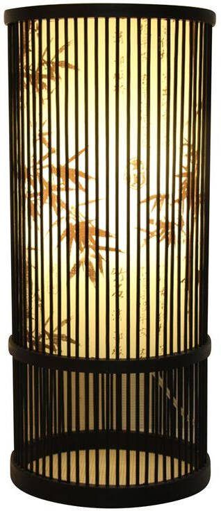 Fine Asianliving Bamboe Tafellamp Zwart Elijah