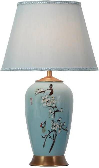 Fine Asianliving Chinese Tafellamp met Kap Keramiek