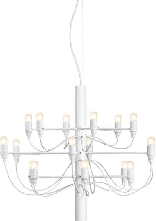 Flos 2097|18 by Gino Sarfatti kroonluchter opaal wit