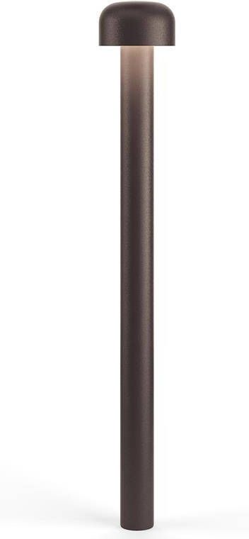 Flos Bellhop sokkellamp LED hoog donkerbruin
