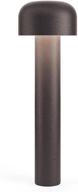 Flos Bellhop sokkellamp LED laag donkerbruin