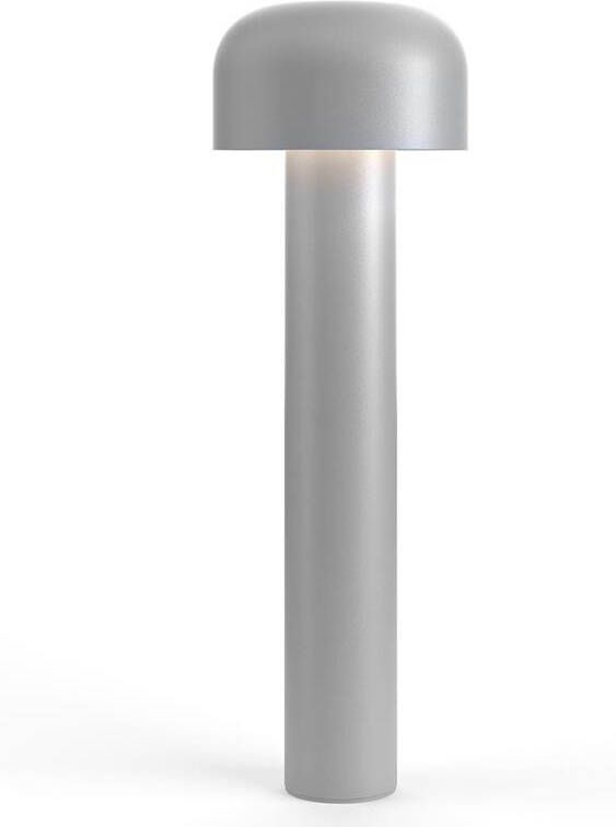 Flos Bellhop sokkellamp LED laag grijs