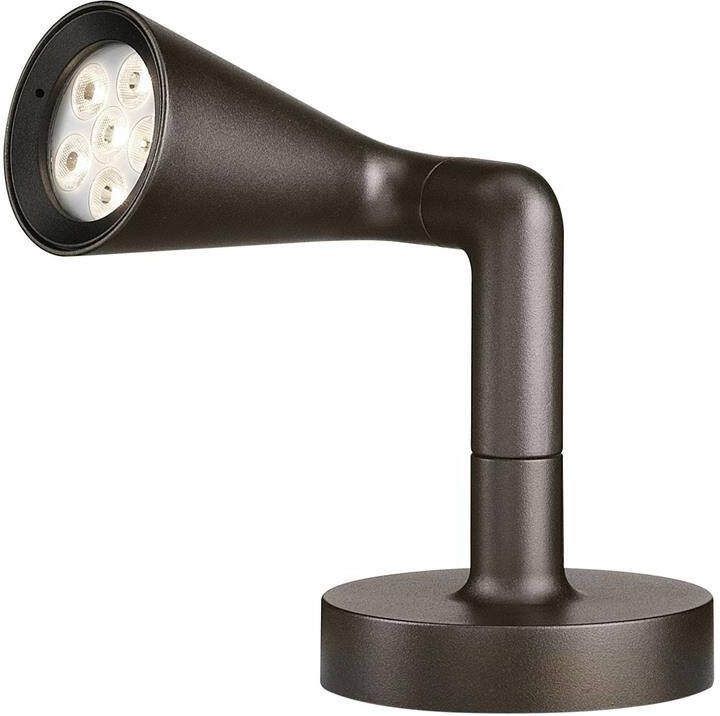 Flos Belvedere Spot F1 vloerlamp LED donkerbruin