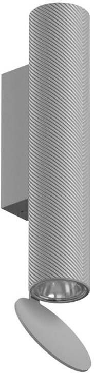 Flos Flauta H225 Spiga wandlamp buiten LED grijs