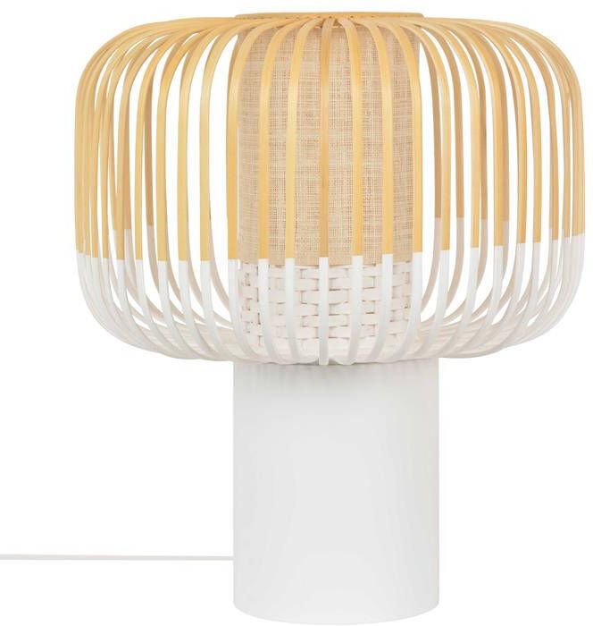 Forestier Bamboo Light tafellamp large wit