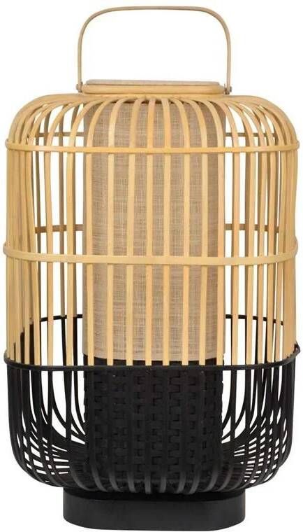 Forestier Bamboo square tafellamp large black