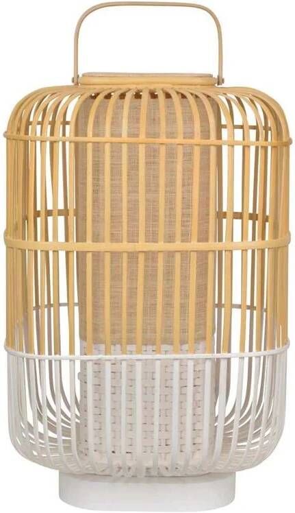 Forestier Bamboo square tafellamp large white