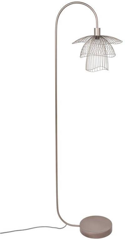 Forestier Papillon vloerlamp metallic taupe