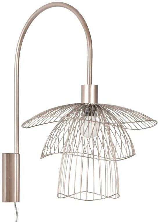 Forestier Papillon wandlamp metallic taupe