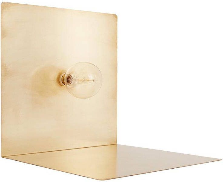 Frama 90° vloerlamp messing