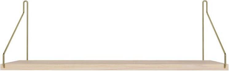 Frama Shelf wandplank 60x20 wit geolied|messing