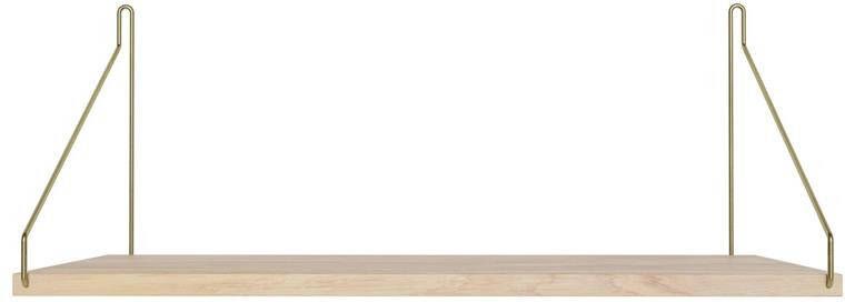 Frama Shelf wandplank 60x27 wit geolied|messing