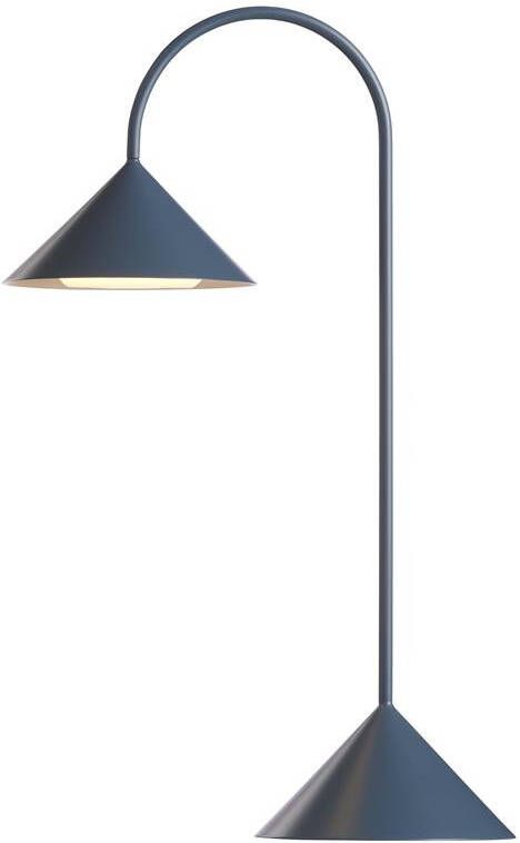 Frandsen Grasp tafellamp H47 LED oplaadbaar matt petroleum