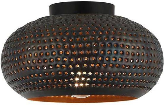 Freelight Plafondlamp Fuoco Bruin Zwart Ø 30cm E27 Fitting