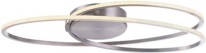 Freelight Plafondlamp Ophelia mat chroom ovaal klein