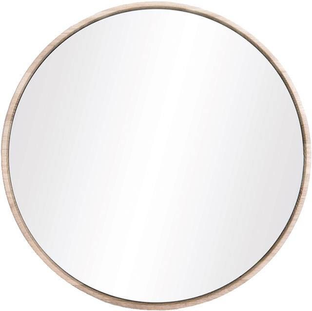 Gazzda Look Mirror Ronde Eikenhouten Wandspiegel Ø 27 cm Whitewash